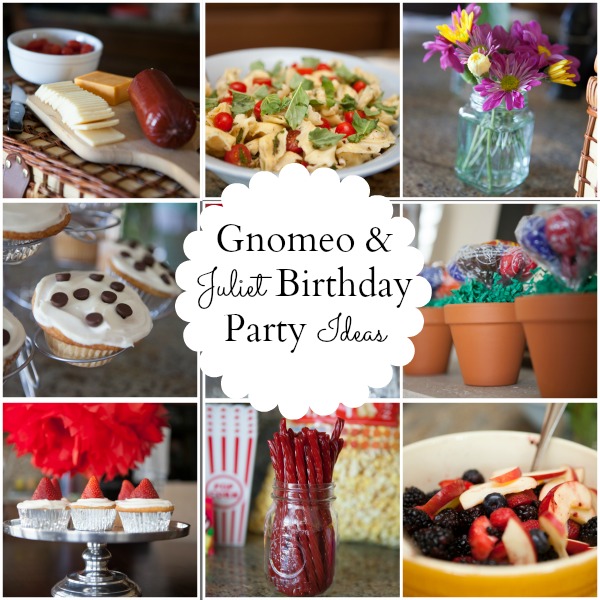 A Gnomeo and Juliet Birthday Party